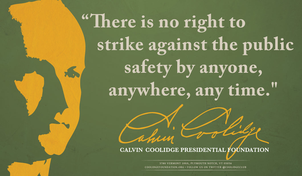 Poster: No Right to Strike